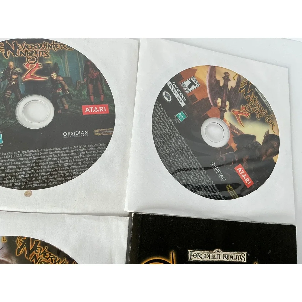 Atari Neverwinter Nights‎ 2 PC Game RPG Forgotten Realms D&D Multi-Disc Set